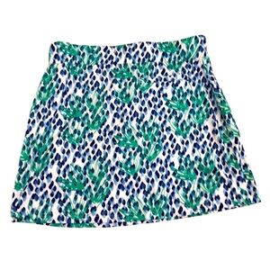 Pebble Beach Dry-luxe Performance Leaf Print Skort